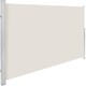image 1 of Garden Privacy Screen with retractable side awning and aluminium casing | Cream | beige | 1