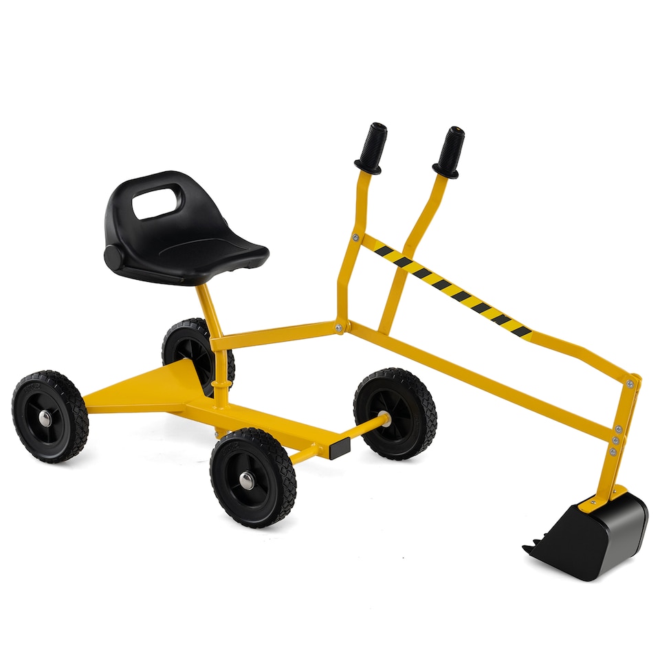 image 1 of COSTWAY Kids Outdoor Construction Excavator Sand Yellow