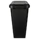 image 1 of 2 x Black Moda Swing & Lift Bin Large 45L Capacity With a Special Lid For Rubbish & Waste Black