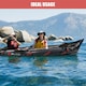 image 2 of GEEZY Inflatable Kayak Two-Person Boat with Paddle Black