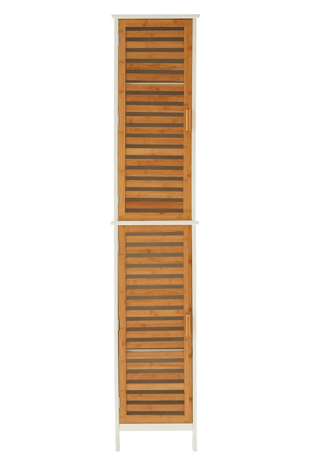 image 1 of Orsina Practical Design 2 Single 4 Inner Shelves Standing Cabinet, Big Impact Display Cabinet, Slim Storage Unit