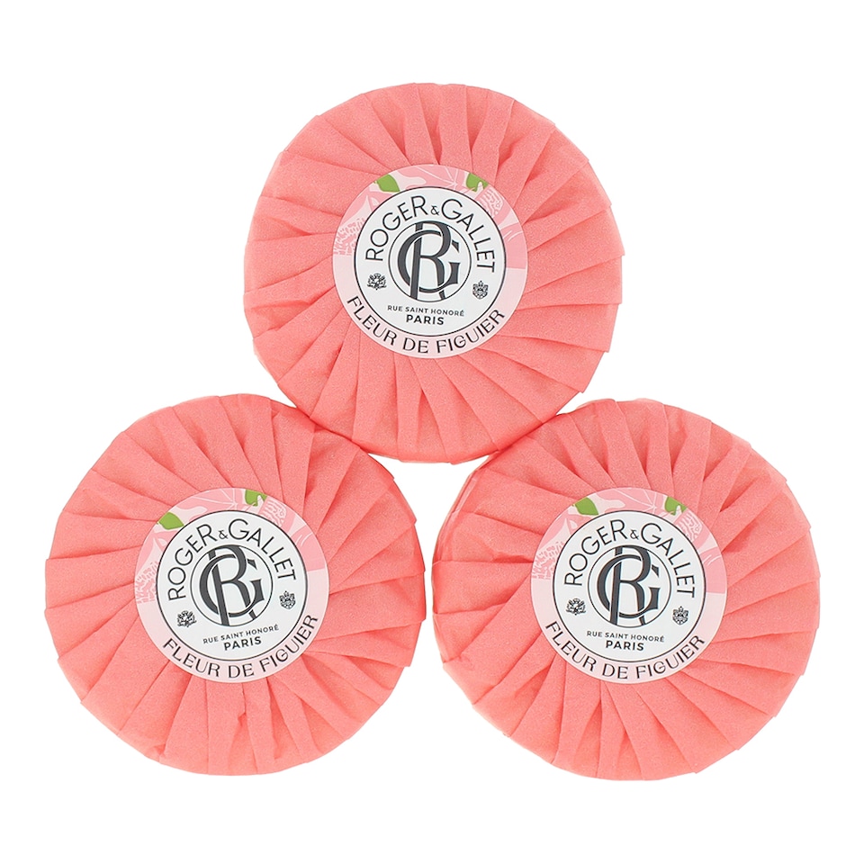 image 1 of Roger & Gallet Fleur De Figuier Wellbeing Soap 3 x 100g