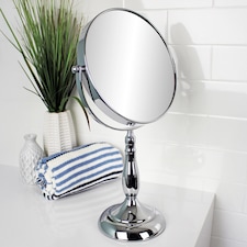 Showerdrape Vidos 7x Magnifying Chrome Makeup Vanity Mirror | Silver | 1