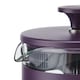 image 3 of La Cafetiere Pisa 8 Cup Cafetiere Purple with Wood Handle