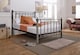 image 3 of 4ft6 Double Black nickel,Traditional Antique Victorian Metal Bed Frame | Black | Black Nickel | Double