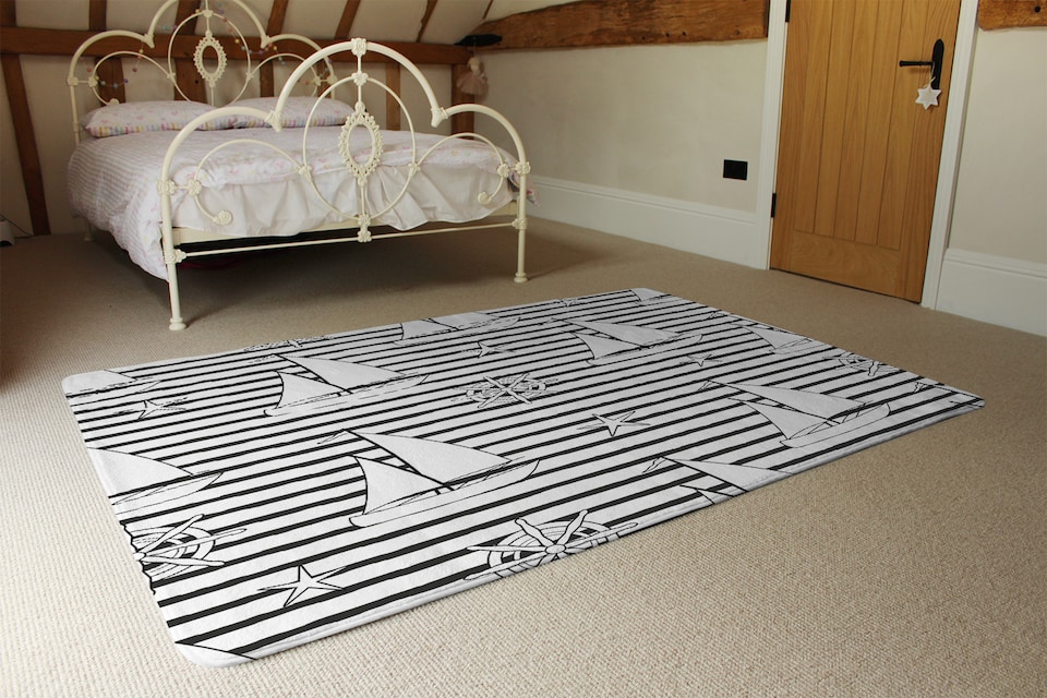 image 1 of Sailboats Designer Rug | Multi