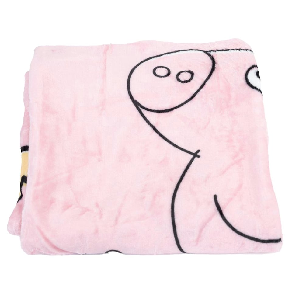 image 1 of Peppa Pig Fleece Blanket - Pink - One Size Pink