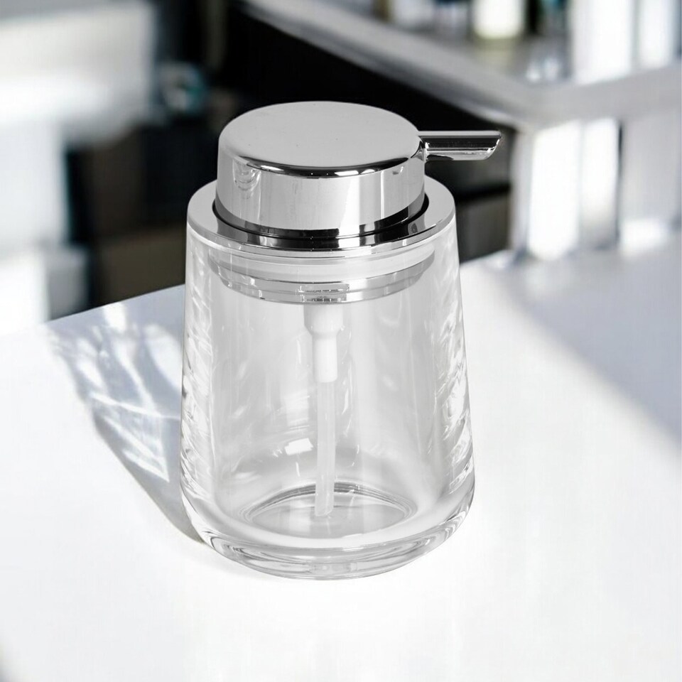 image 1 of Showerdrape Clarion Clear Acrylic 3 Piece Bathroom Accessory Set