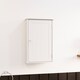 image 2 of Bath Vida Priano 1 Door Wall Mounted Bathroom Cabinet, White