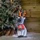 image 4 of 60cm Infinity Standing Christmas Reindeer with Metal Base, White and Red LEDs