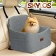 image 9 of Skylos Pet Booster Dog Car Seat Travel Carrier Bed Bag Basket Puppy | Grey | Grey