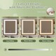 image 6 of COSTWAY Makeup Vanity Desk Dressing Table & Stool Set White