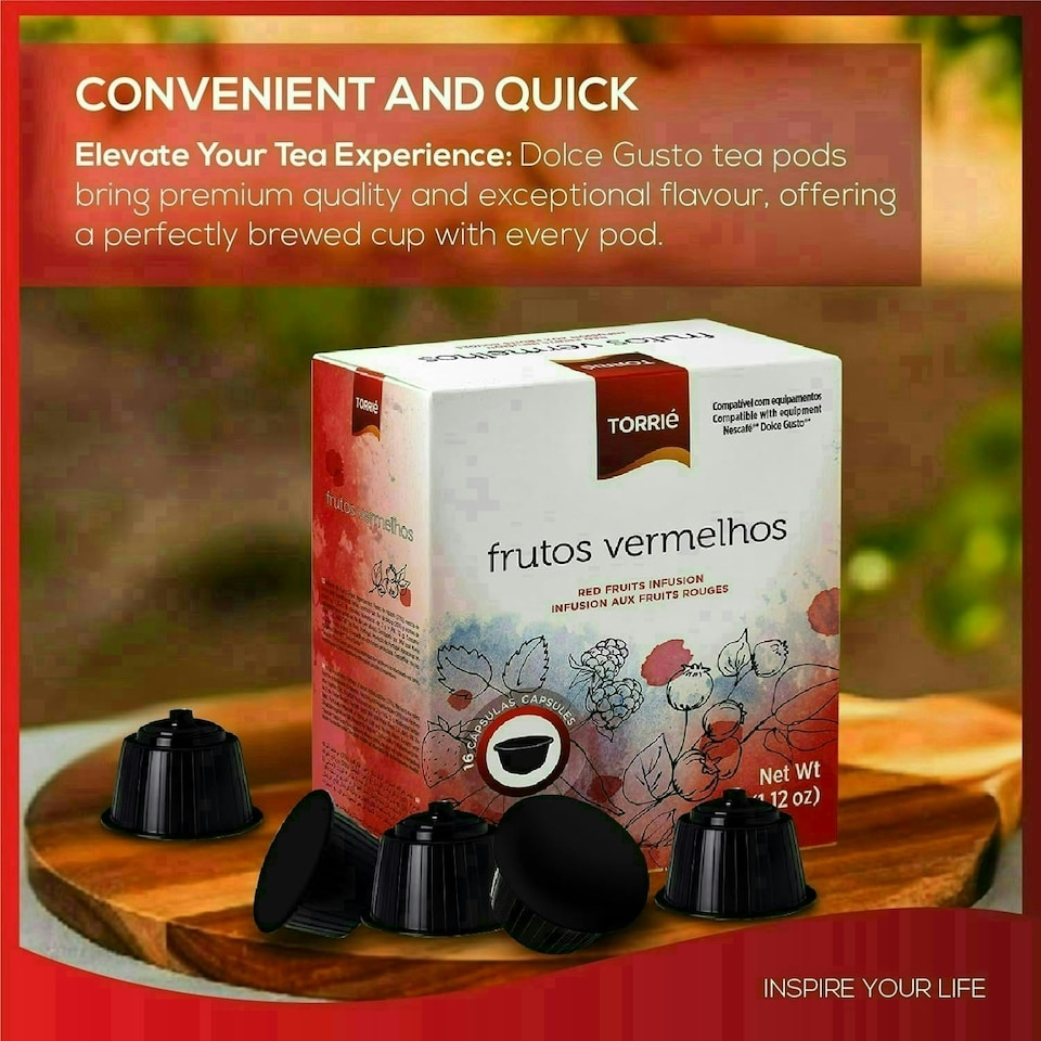 image 1 of Red Fruit Tea - Dolce Gusto ® Compatible Coffee Machine Capsules (48 Pods)