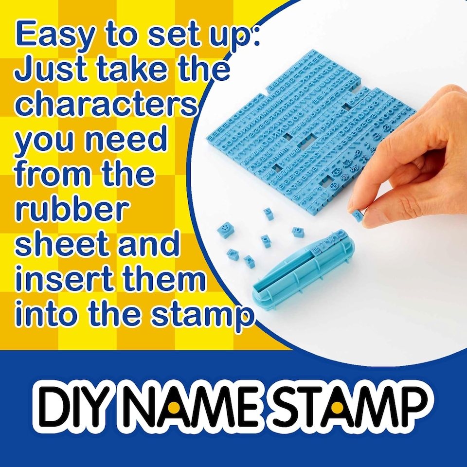 image 1 of DIY Rubber Name Stamp Kit