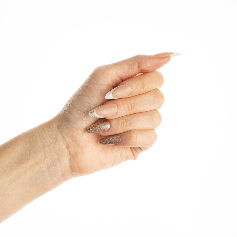 image 1 of Nail HQ Champagne Sippin' Almond Nails