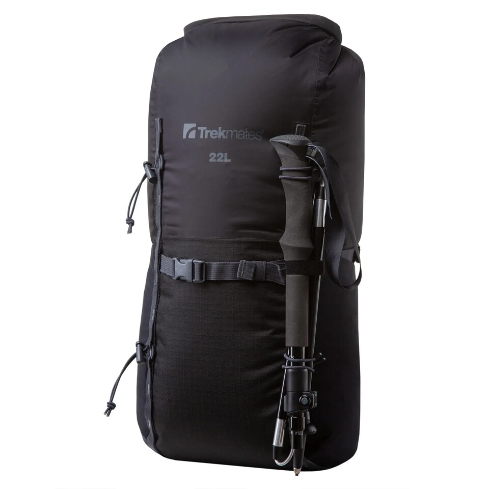 image 1 of Fold Lock Single Pole Adjustable LeverLock Hiking Walking Trekking Outdoor | Black | Black | One Size | 1