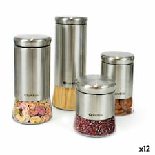 Tin Quttin Steel Glass 11,5 x 11,5 x 23,5 cm (12 Units) (1700 ml) N/A