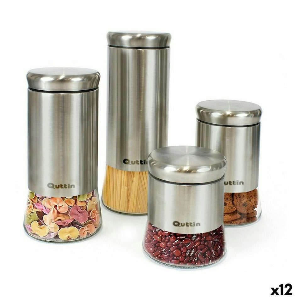 image 1 of Tin Quttin Steel Glass 11,5 x 11,5 x 23,5 cm (12 Units) (1700 ml) N/A