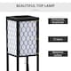 image 3 of HOMCOM Floor Lamp with Shelves, Modern Tall Standing Lamps with Fabric Lampshade, Chain Switch and Single Light for Living Room, Bedroom, Bulb not Included, Black