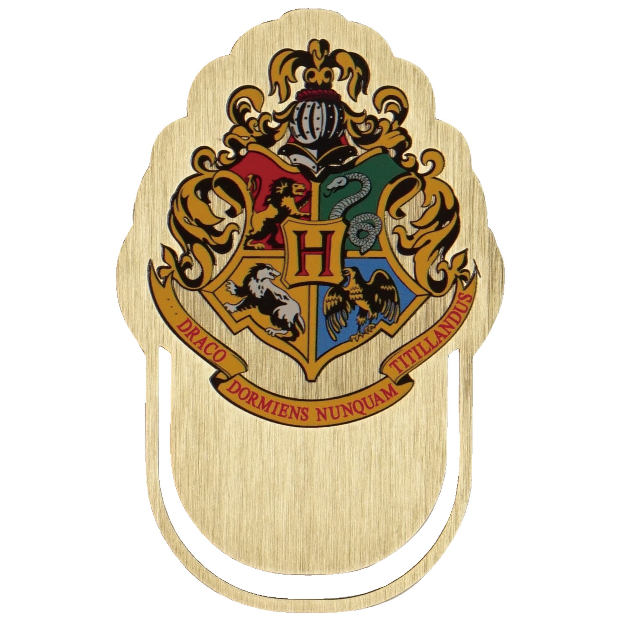 High-quality metal bookmark featuring Harry Potter (Hogwarts) design.