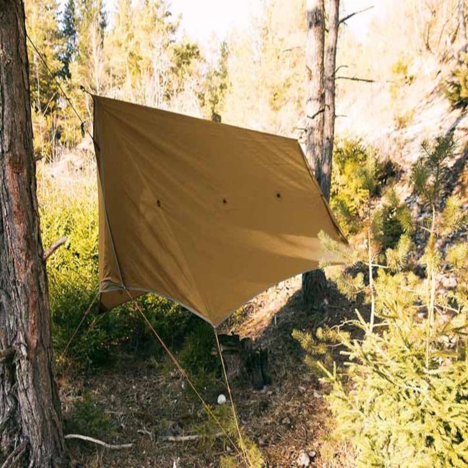 image 1 of Adventure Wing Tarp - Nylon - W150 x H255 cm Brown
