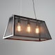 image 3 of BHS Mesh 3 Light Pendant Bar, Antique Bronze