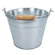 image 3 of 5L Galvanised Steel Metal Bucket Pail Water Coal Greenhouse Garden Plants 2PK