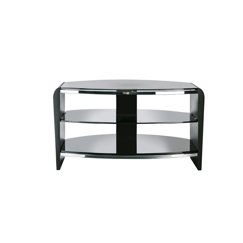 image 1 of Francium TV-Stand with 3 Shelves Black | Black | Black | One Size | 69