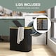 image 4 of HOMCOM Double Laundry Basket With Lid, 80L Collapsible Laundry Hamper with Groove Handles, Washing Basket for Bathroom, Bedroom, Laundry Room, Black