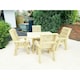 image 5 of Heavy Duty Table and Chair Set - 1 Square Table - 4 Chairs - 4 Seater