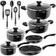image 1 of Pan Set Varese - 15-piece, 4 pots, 2 pans, non-stick, including kitchen utensils