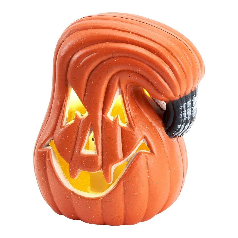 image 1 of Living and Home Halloween LED Pumpkin Lantern Battery Operated - 13*18cm