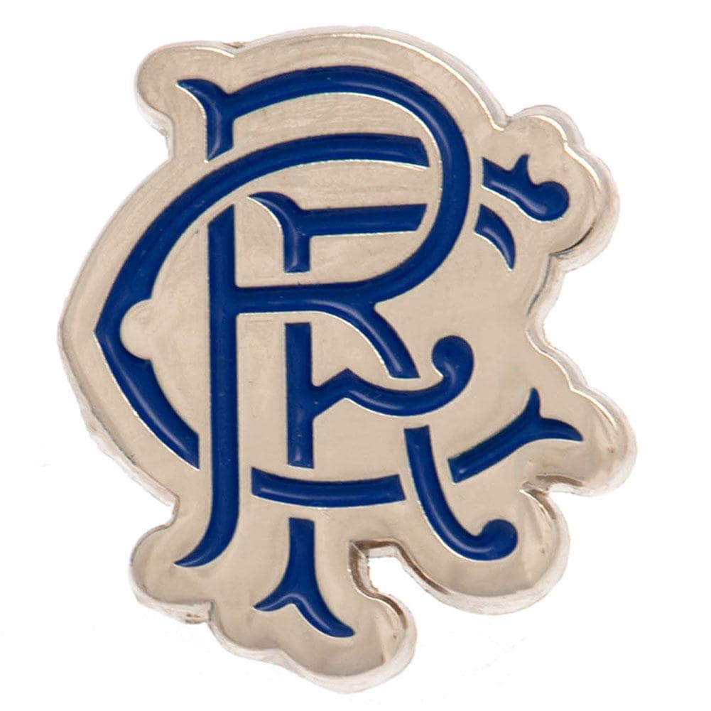 Rangers FC Scroll Crest Badge Blue Blue/Silver 1