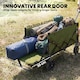 image 4 of Outsunny 60L Festival Trolley on Wheels, Collapsible Wagon Cart | Green | Army Green | 71 x 45 x 86 cm