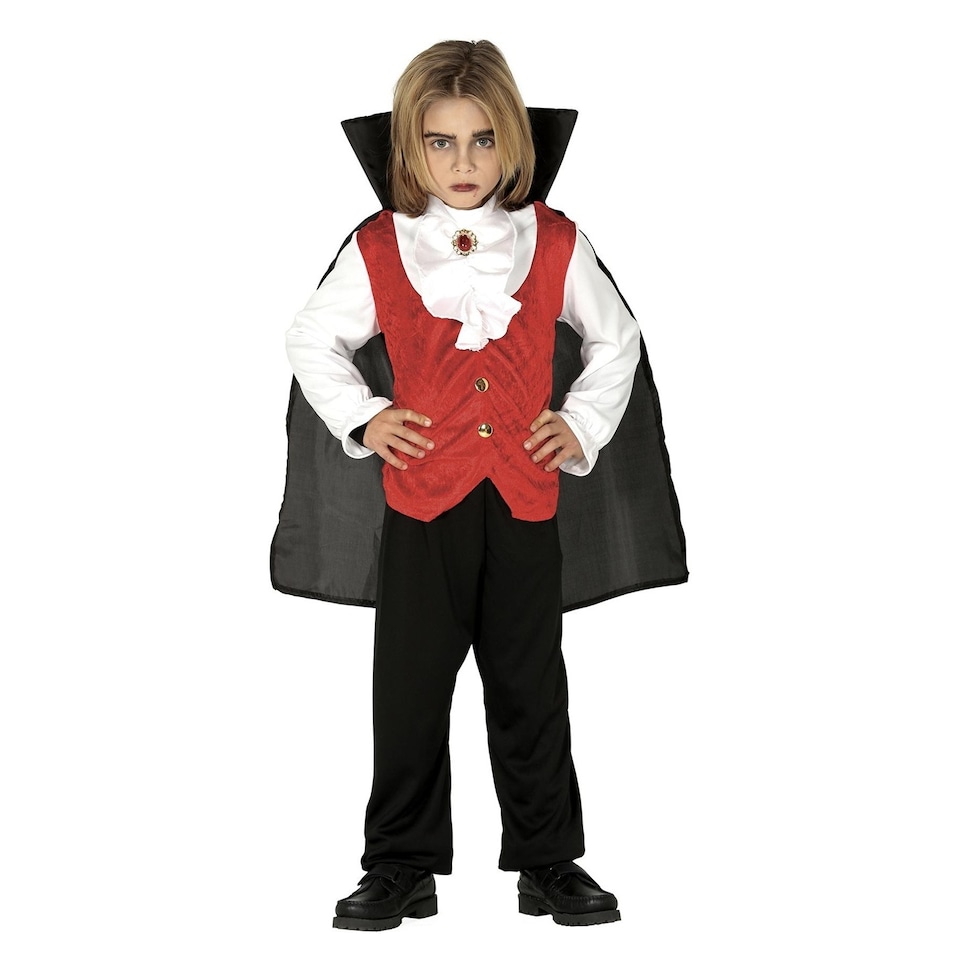 image 1 of Fiestas Guirca Childrens/Kids Vampire Costume | Red | Red/Black | 3-4 years | 1