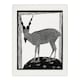 image 3 of Samuel J De Mesquita Framed Wall Art Print Stylised Markhor Goat Home Décor