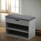 image 3 of Shoe Storage Bench 60CM Grey Grey