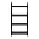 image 2 of Wally Bookcase with 4 Shelves in Black