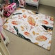 image 4 of Birds & Leaves in Autumn (Rug) Orange | XL: 160x230cm