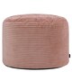 image 3 of icon Milano Jumbo Cord Round Footstool Bean Bag, Dawn Pink