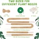 image 1 of 4 Pack Monstera Climbing Support, 2 Pack 60cm & 2 Pack 120cm Planting Stick Coconut Plant Support