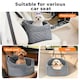 image 5 of Skylos Dog Booster Car Seat Safe Puppy Travel Carrier Bed Bag Basket Pet | Grey | Grey