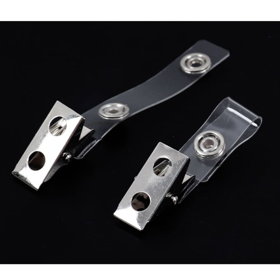 image 1 of Pack of 100 Name Badge Clips