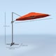 image 5 of Outsunny 3 x 3(m) Cantilever Parasol Garden Umbrella with Base Light Grey Orange | Orange