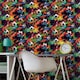image 3 of Holden Décor Football Galaxy Wallpaper - Multicoloured - 10m x 53cm Multi