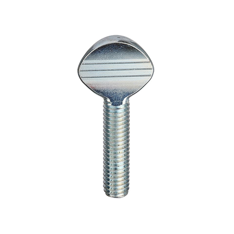image 1 of Steel Shoulderless Thumbscrews BZP M6 x 50 - Box of 150 | Silver | M6 x 50