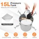 image 6 of COSTWAY 15L Paint Tank Pressure Paint Pot Adjusting Spray Gun