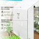 image 5 of Outsunny Walk-in Outdoor Green House with Door and Mesh Windows, White