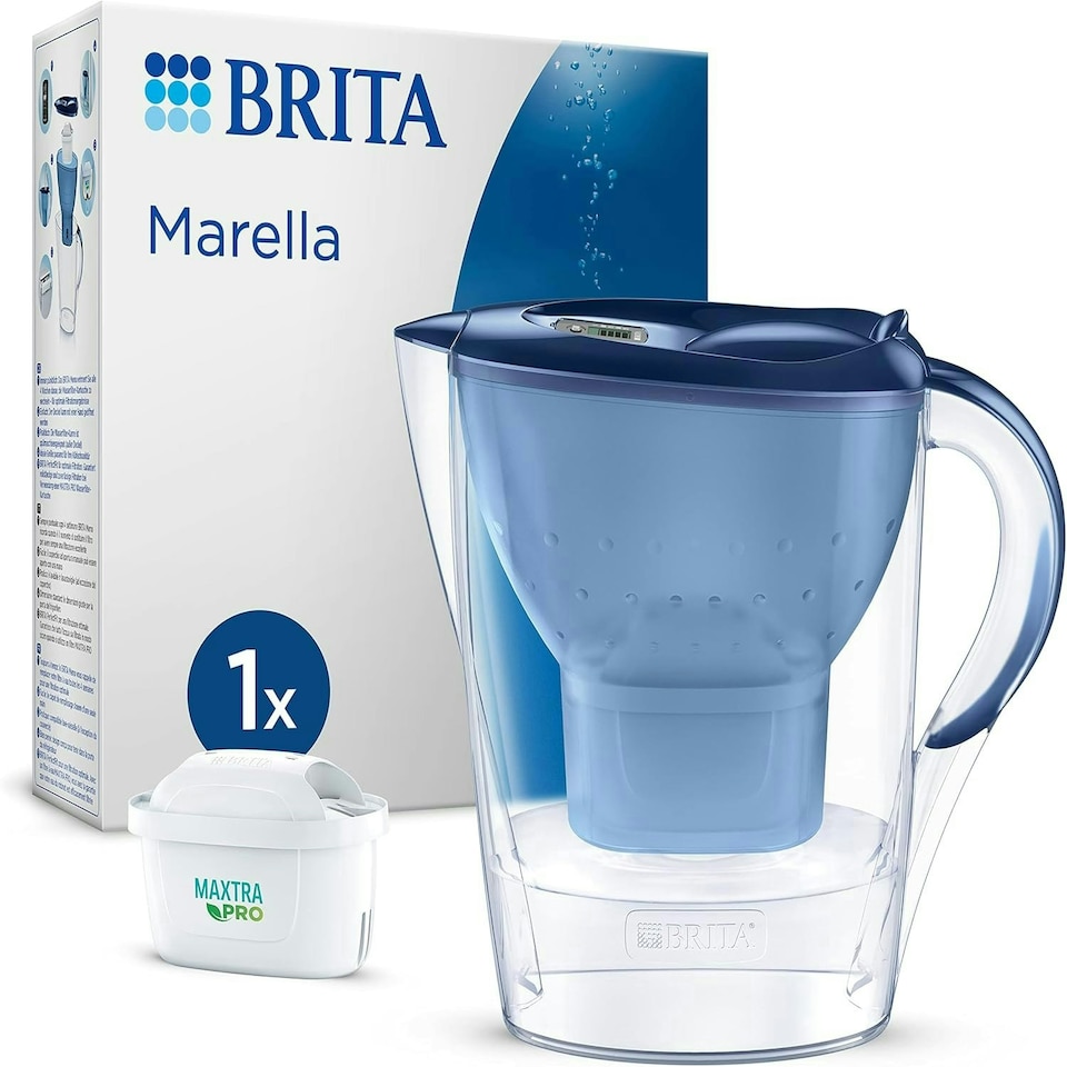 image 1 of BRITA Marella Water Filter Jug Blue (2.4L) incl. 1x MAXTRA PRO Pure Performance Cartridge