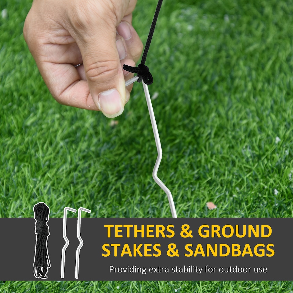 image 1 of HOMCOM Inflatable Blow up Christmas Santa Claus 4ft LED Yard Holiday Decoration